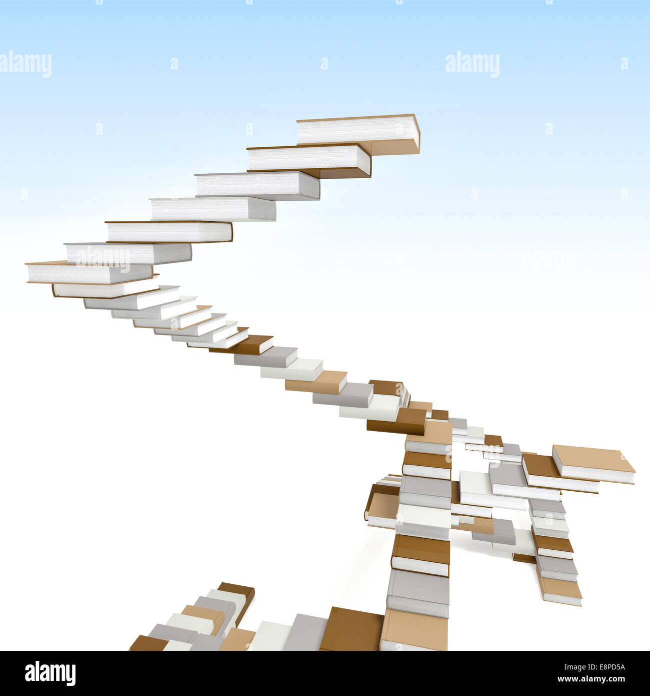 Image 3D d'abstract book stair Banque D'Images