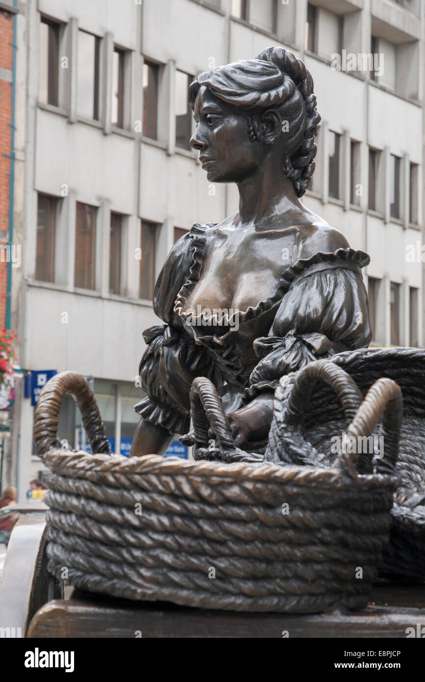 Molly Malone Sculpture, Dublin, Irlande Banque D'Images