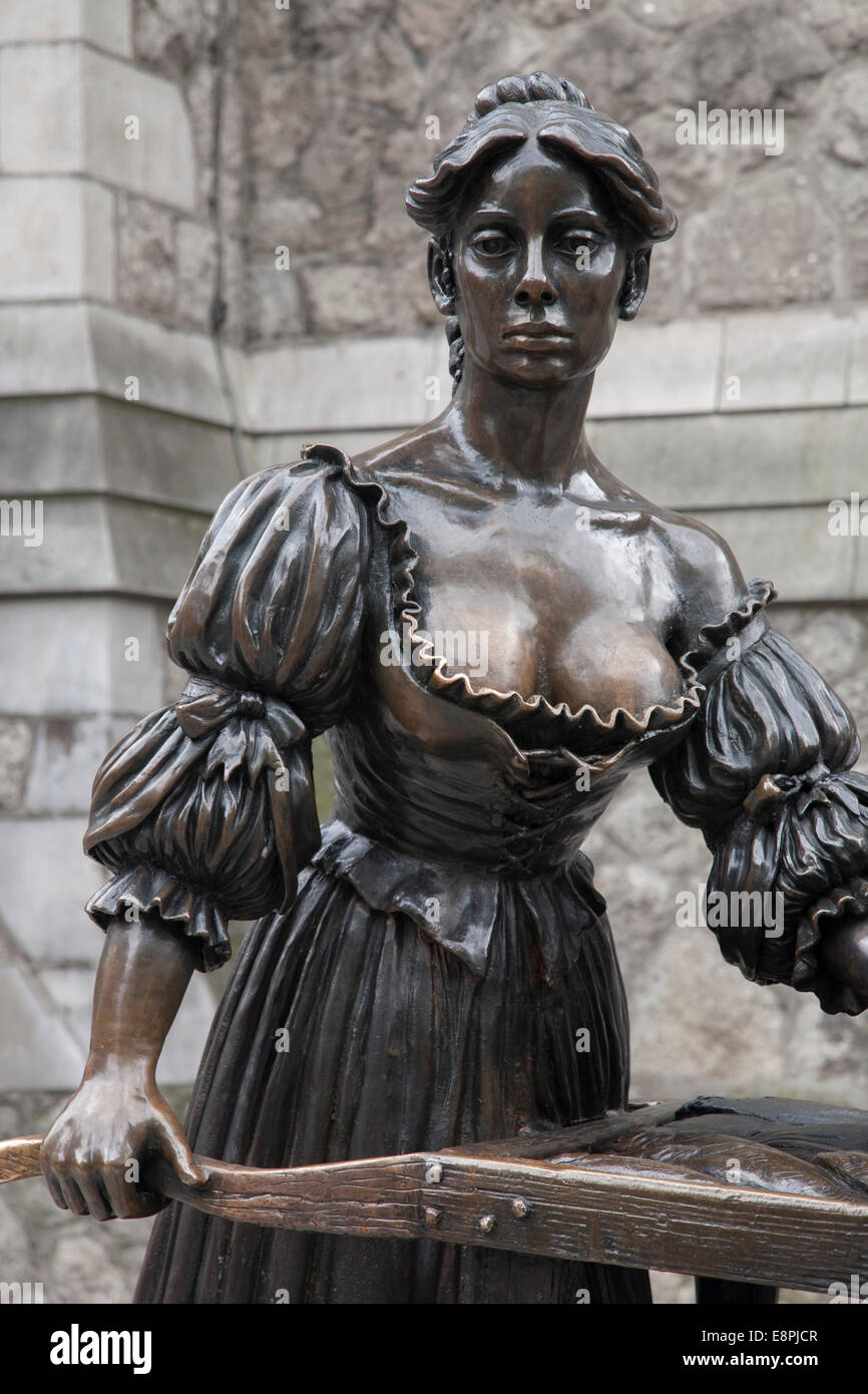 Molly Malone Sculpture, Dublin, Irlande Banque D'Images