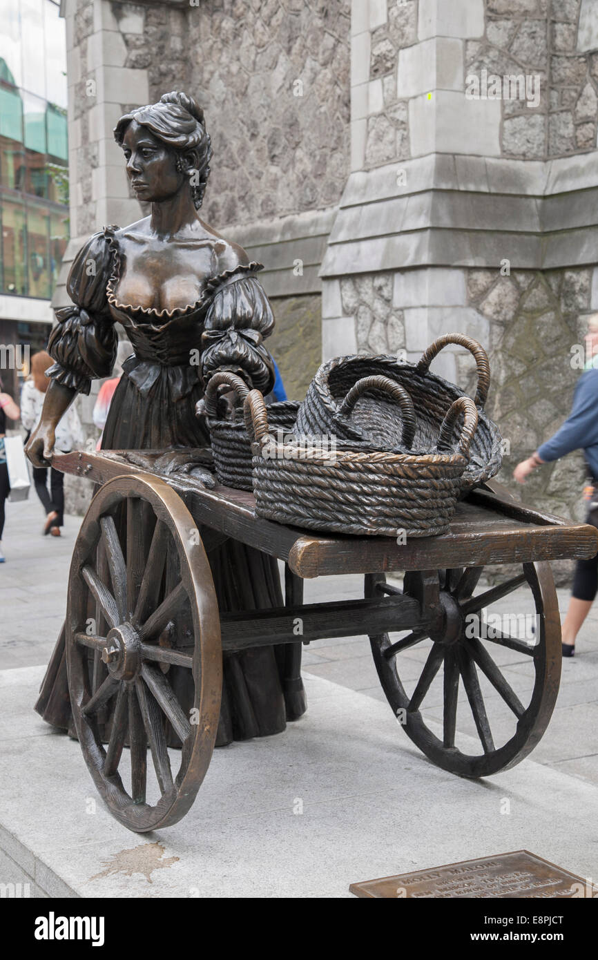 Molly Malone Sculpture, Dublin, Irlande Banque D'Images