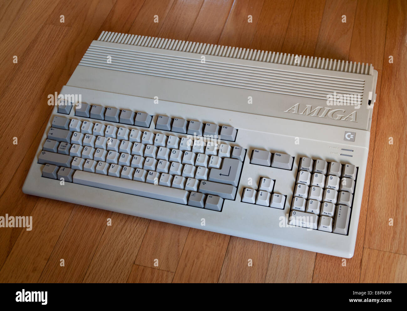 Un millésime Commodore Amiga 500 ordinateur. Banque D'Images