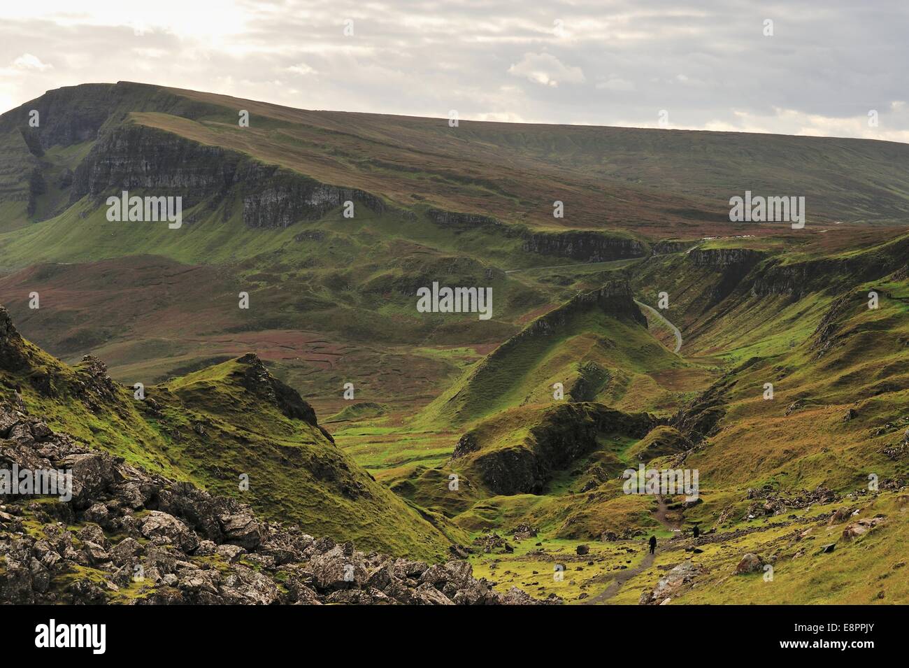 Le Quiraing sur l'île de Skye Banque D'Images