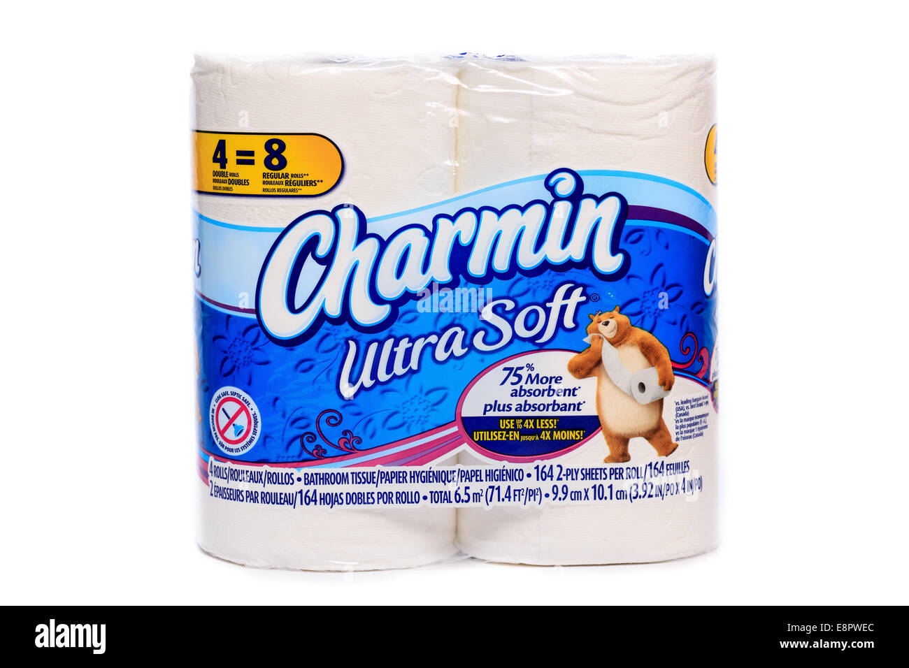 Procter & Gamble marque Charmin Ultra Soft rouleaux papier toilette Banque D'Images