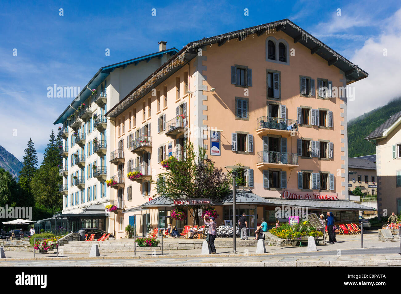 Office du Tourisme à Chamonix, Alpes, France, Europe Banque D'Images