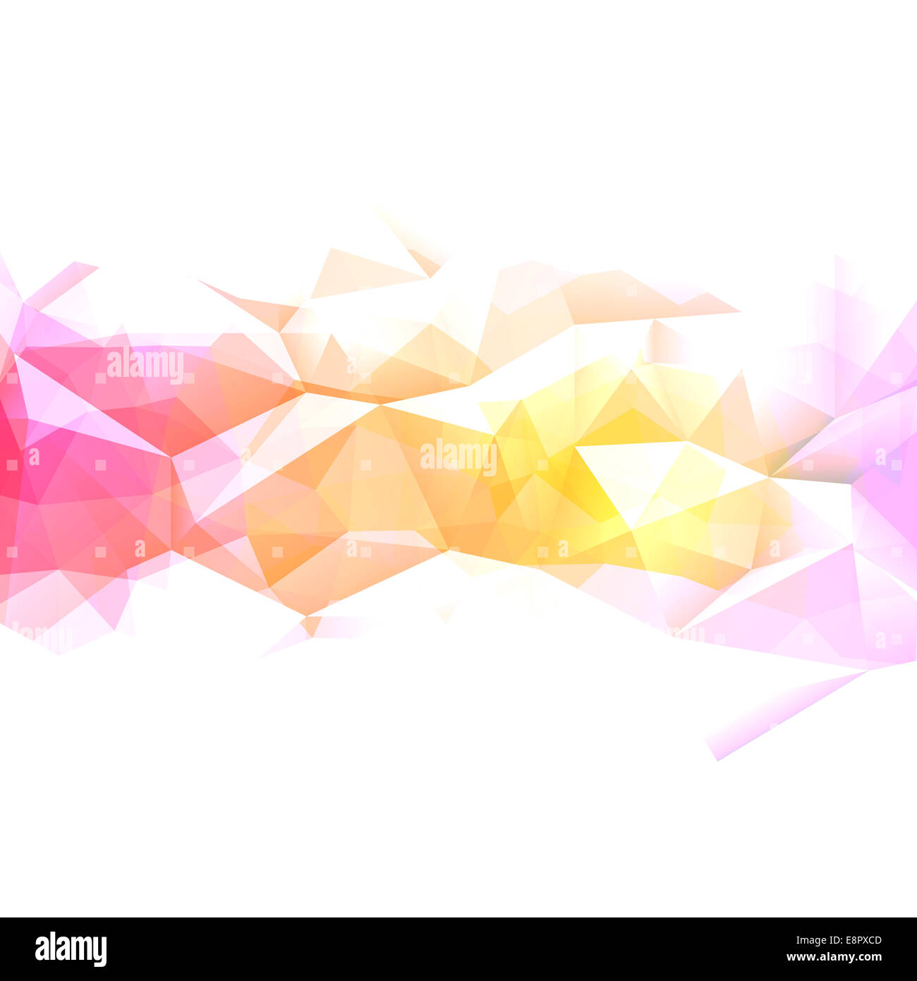 Abstrait géométrique faible fond coloré poly. Version Raster. Banque D'Images