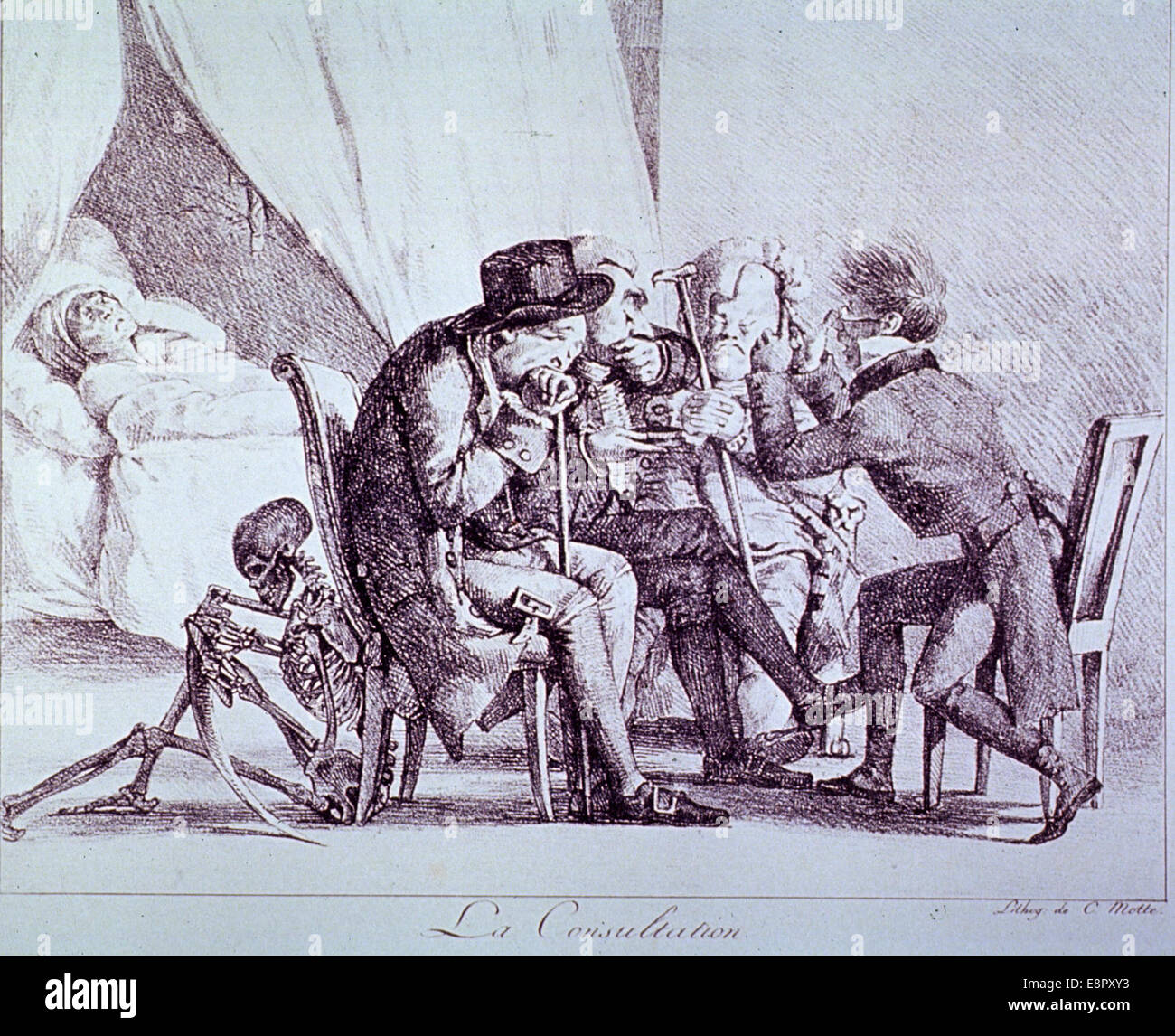 Organisateur : Eugène Delacroix (artiste) Charles Étienne Pierre Motte (lithographe) Description physique : 1 gravure : lithographie Banque D'Images