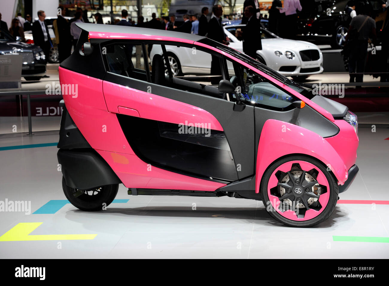 Toyota I-Road,bouilloire,roue de l'Automobile de Paris,France Banque D'Images