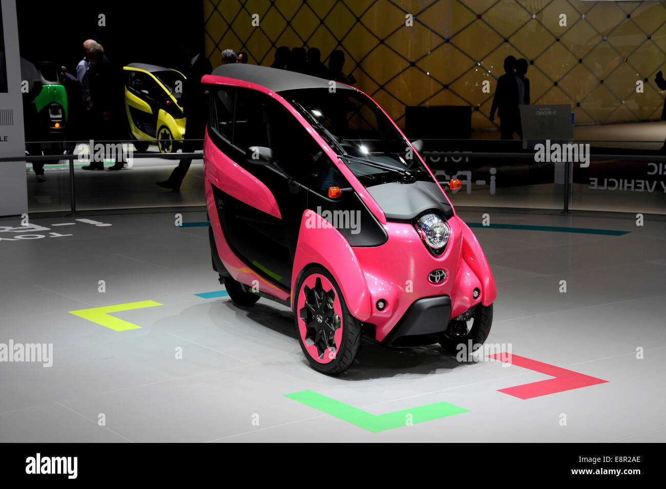 Toyota I-Road,bouilloire,roue de l'Automobile de Paris,France Banque D'Images