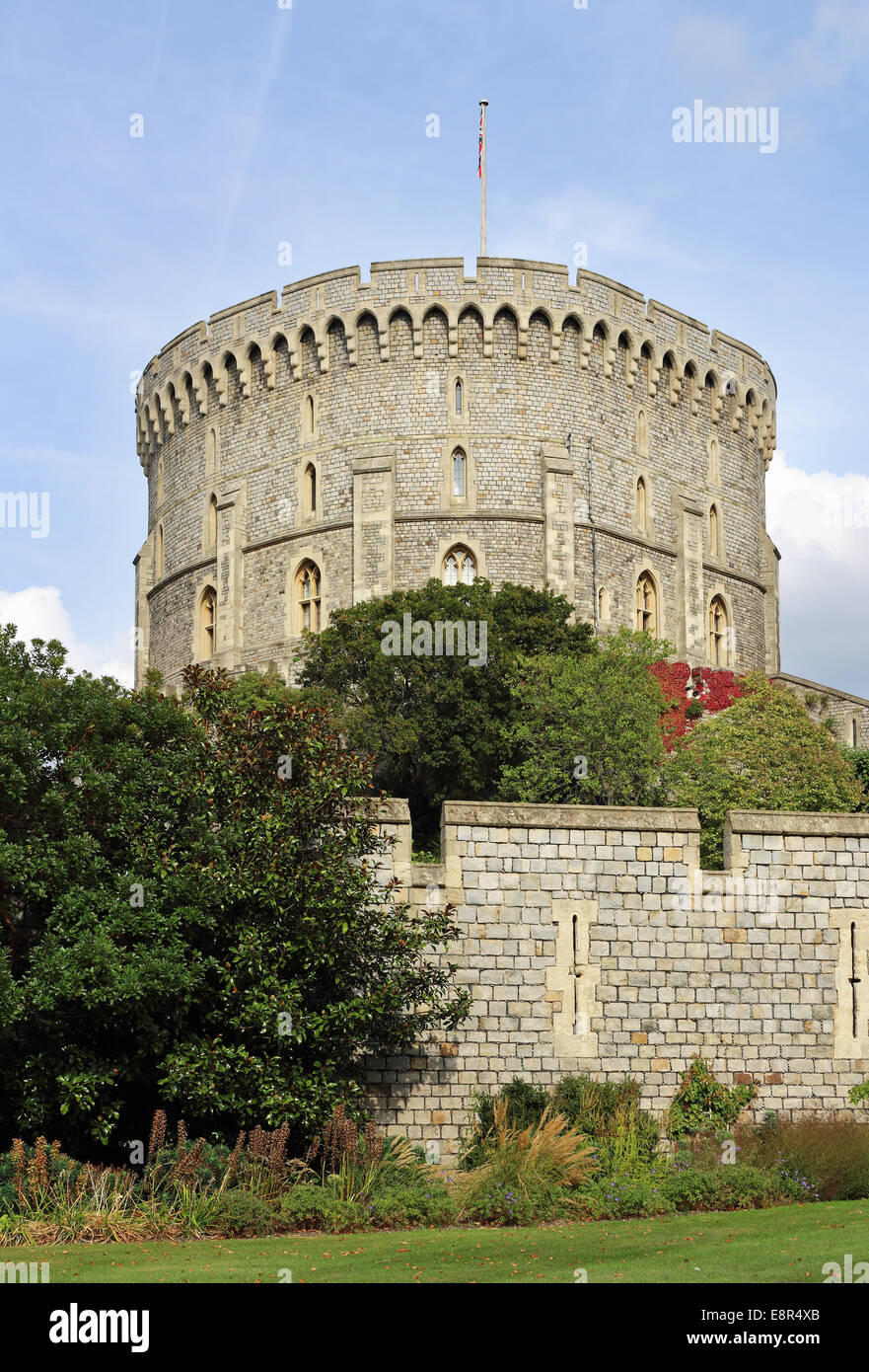Historique Royal Château de Windsor dans le comté de Berkshire, Royaume-Uni Banque D'Images