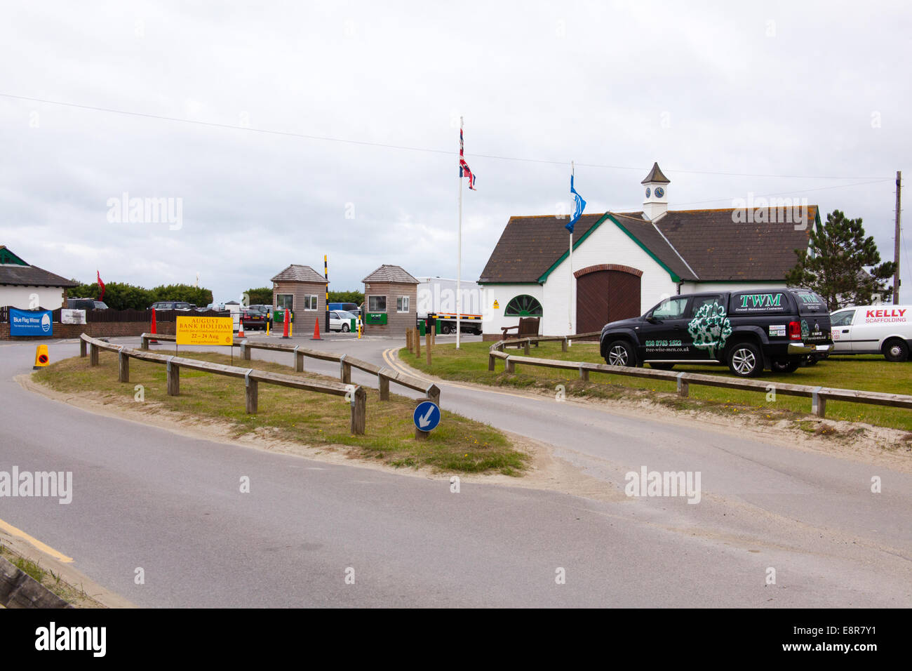 Portes de West Wittering Beach, West Sussex, Angleterre, Royaume-Uni. Banque D'Images