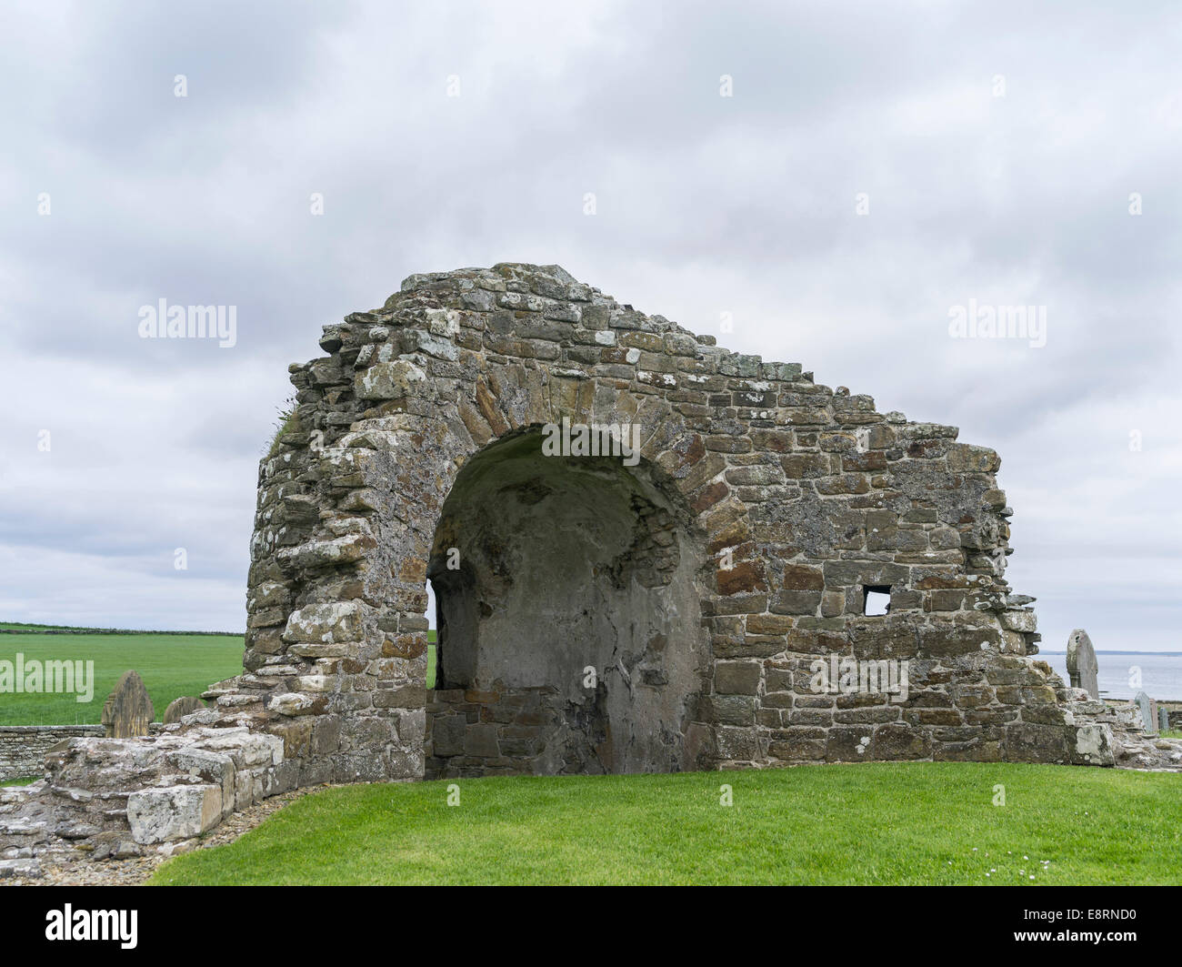 Orphir église ronde, la seule église ronde sur les îles Orcades, Orkney, Scotland. Tailles disponibles (grand format) Banque D'Images