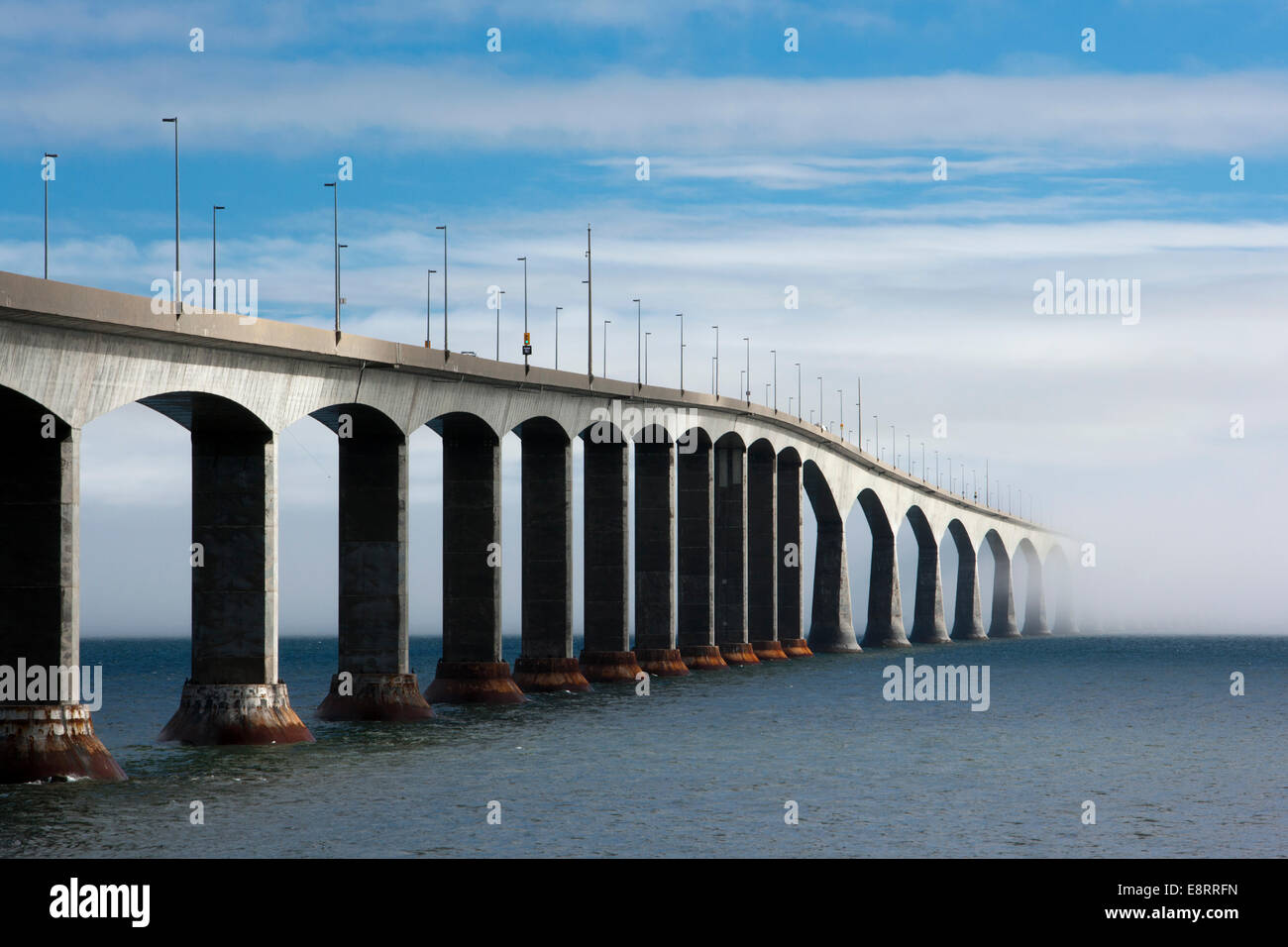 Pont de la Confédération - Cape Jourimain, Nouveau-Brunswick, Canada Banque D'Images