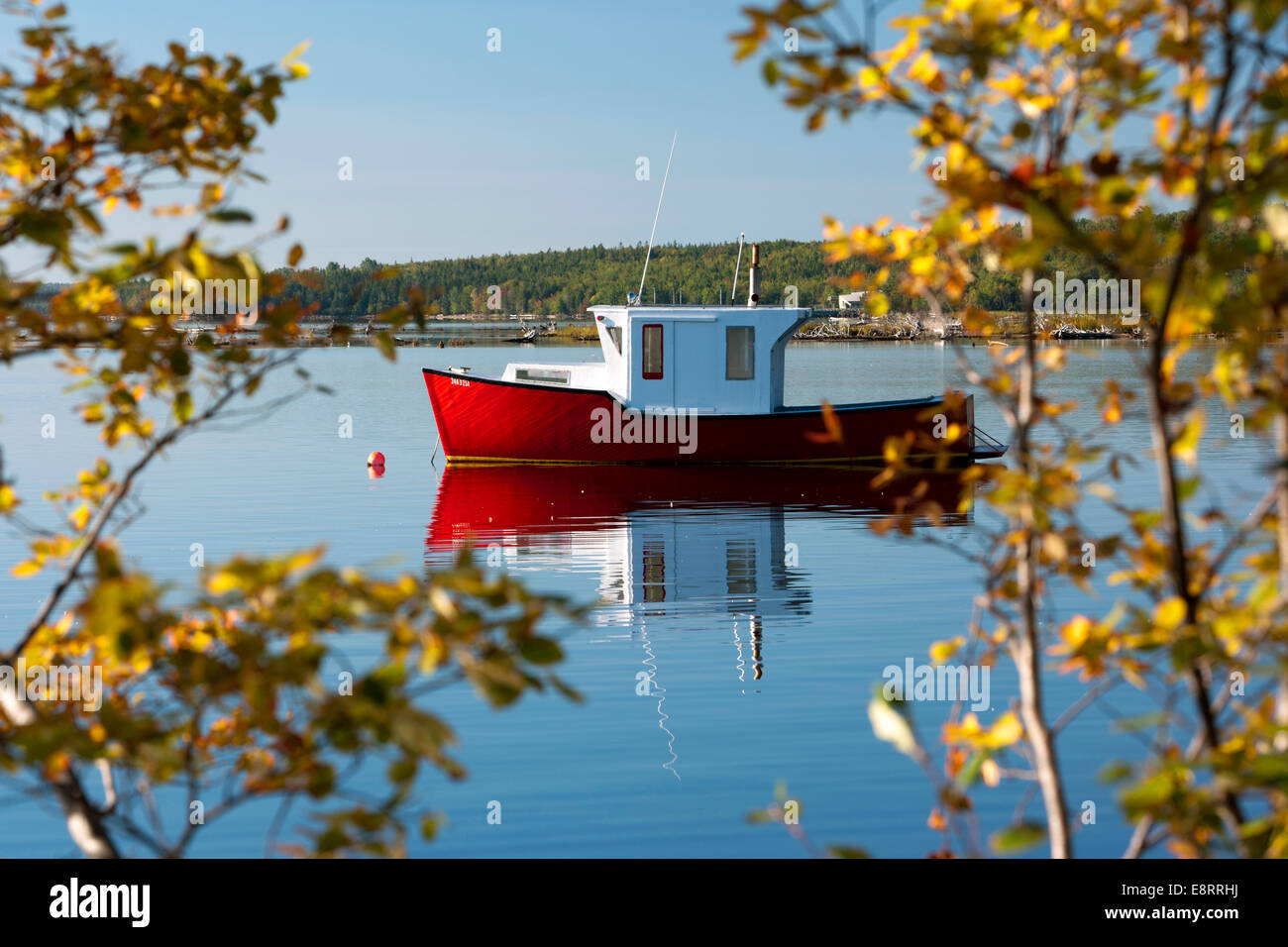 Cape rouge Torres près de Baddeck, Île du Cap-Breton, Nouvelle-Écosse, Canada Banque D'Images
