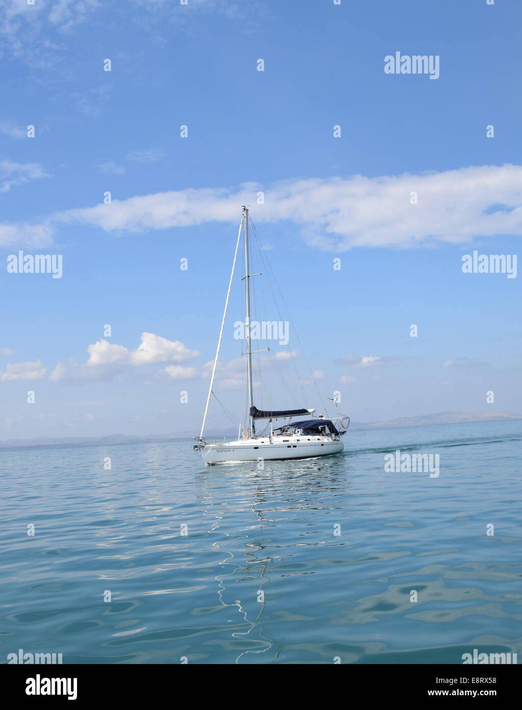 Fidji,eaux vierges,bleu,les vacances d'été,vacances,fun,famille,bleu,ciel,bateaux, Banque D'Images