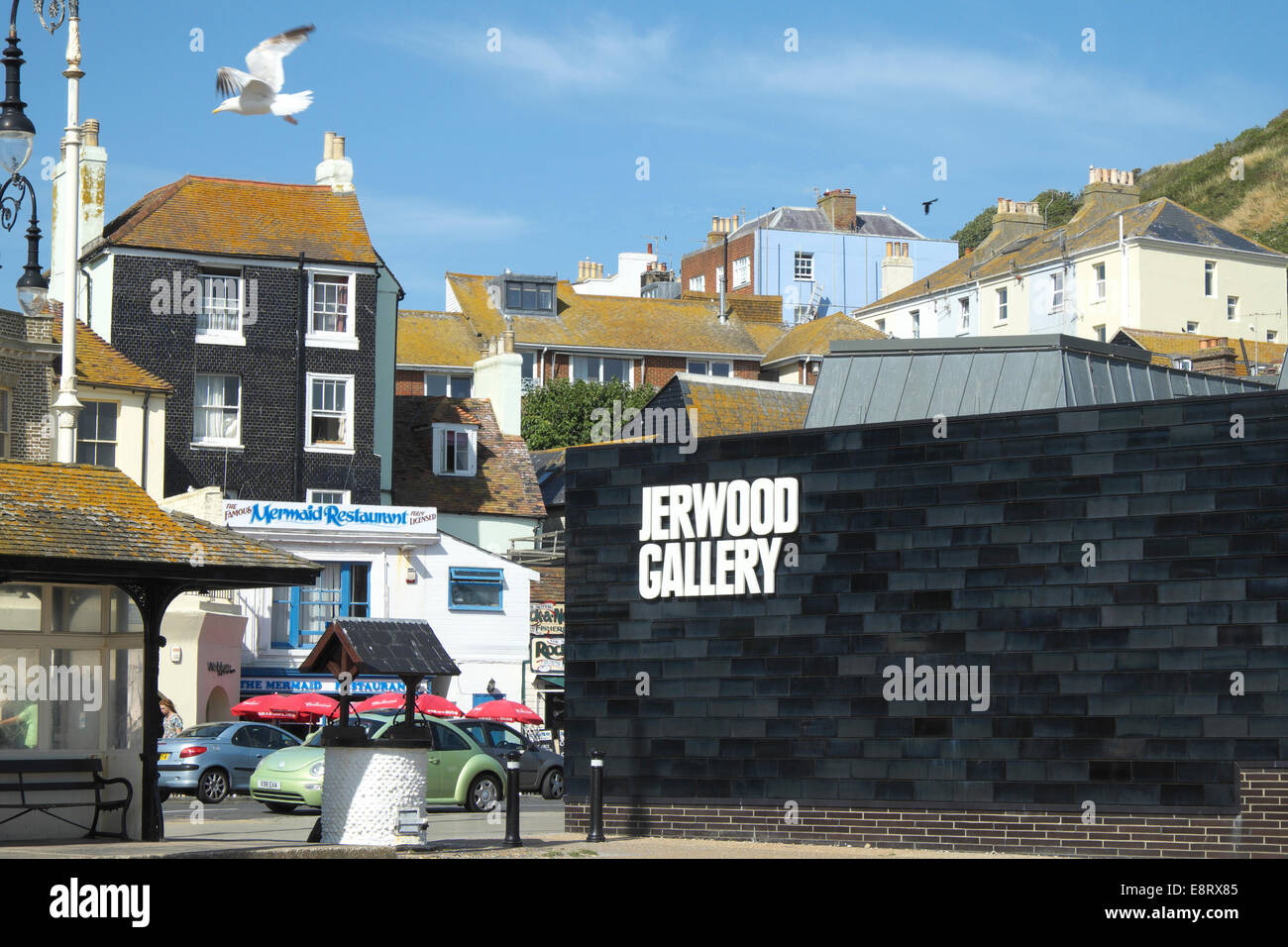 Le Jerwood Art Gallery la vieille ville de Hastings East Sussex England UK GB. Maintenant appelé la Galerie d'Art Contemporain de Hastings Banque D'Images