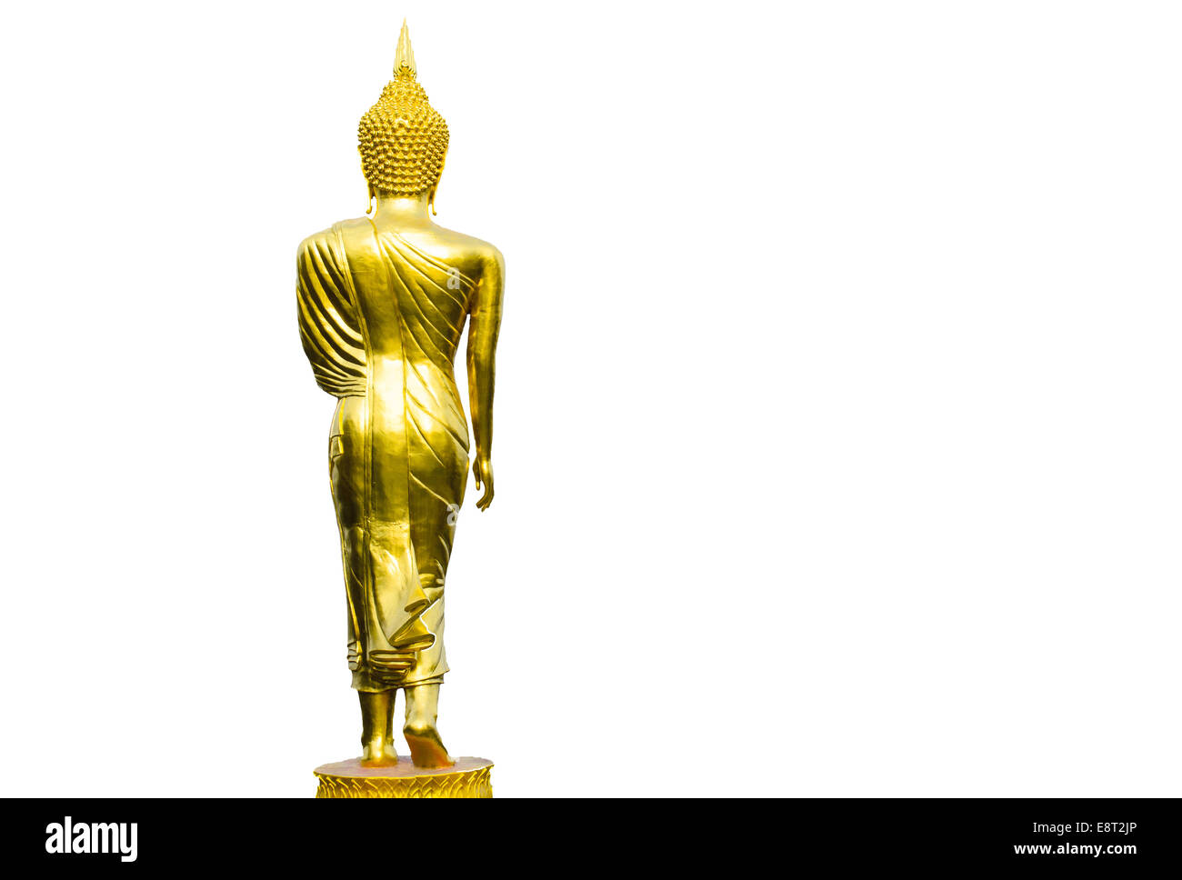 L'image du Bouddha Art isolées sur fond blanc. Banque D'Images