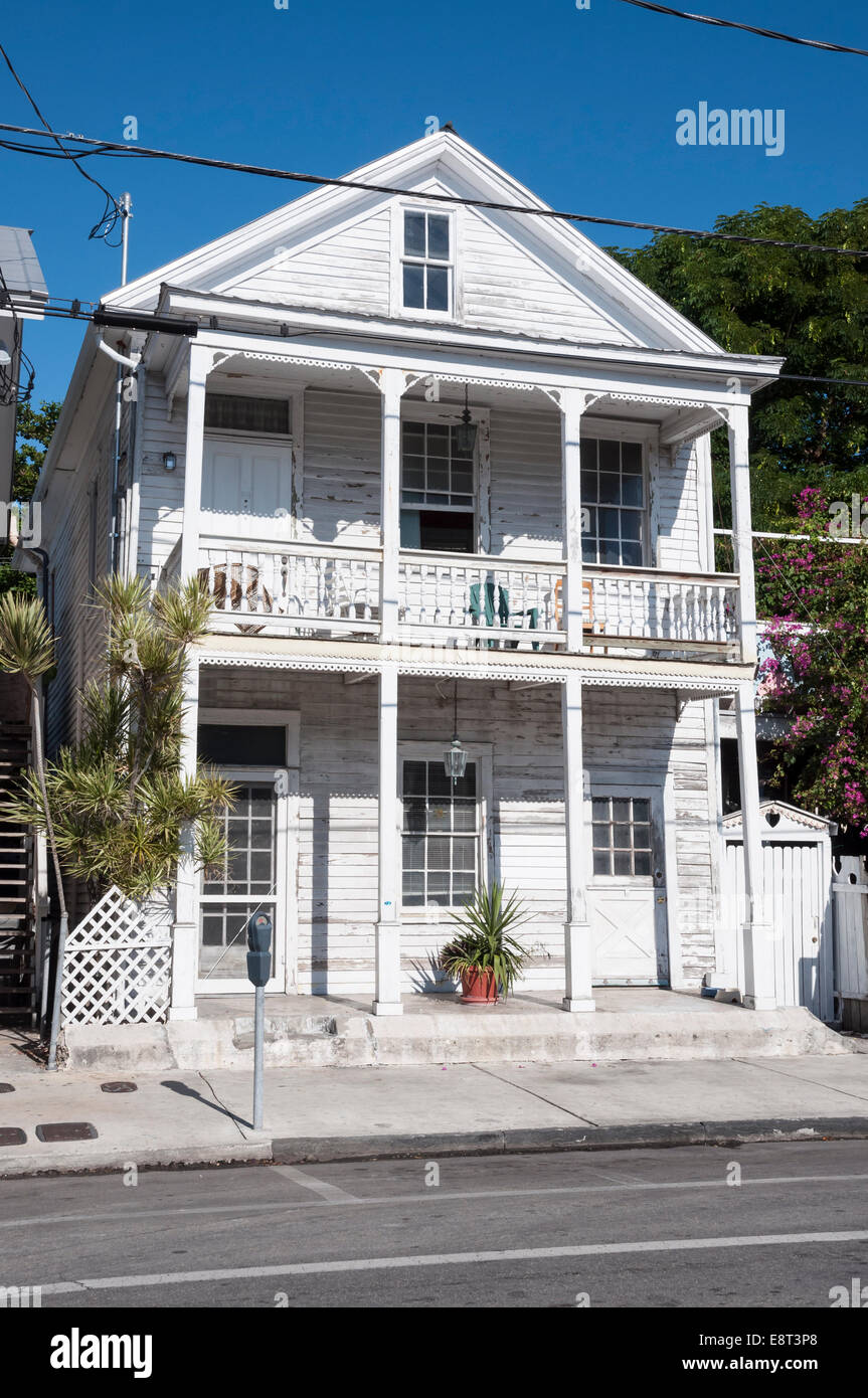 Maison en bois dans la région de Key West, Floride, USA Banque D'Images
