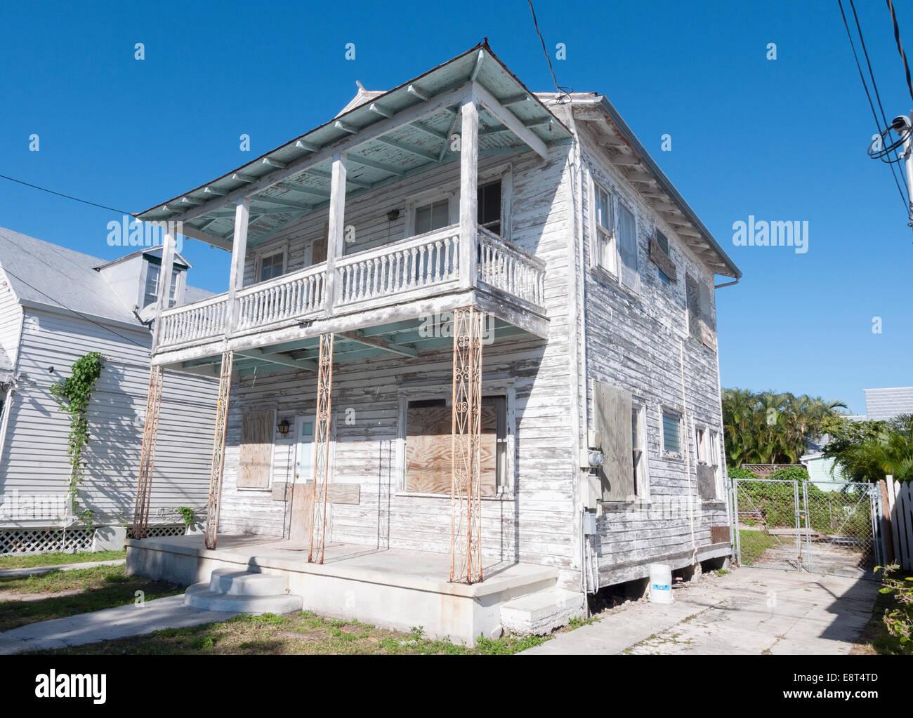 Maison en bois dans la région de Key West, Floride, USA Banque D'Images