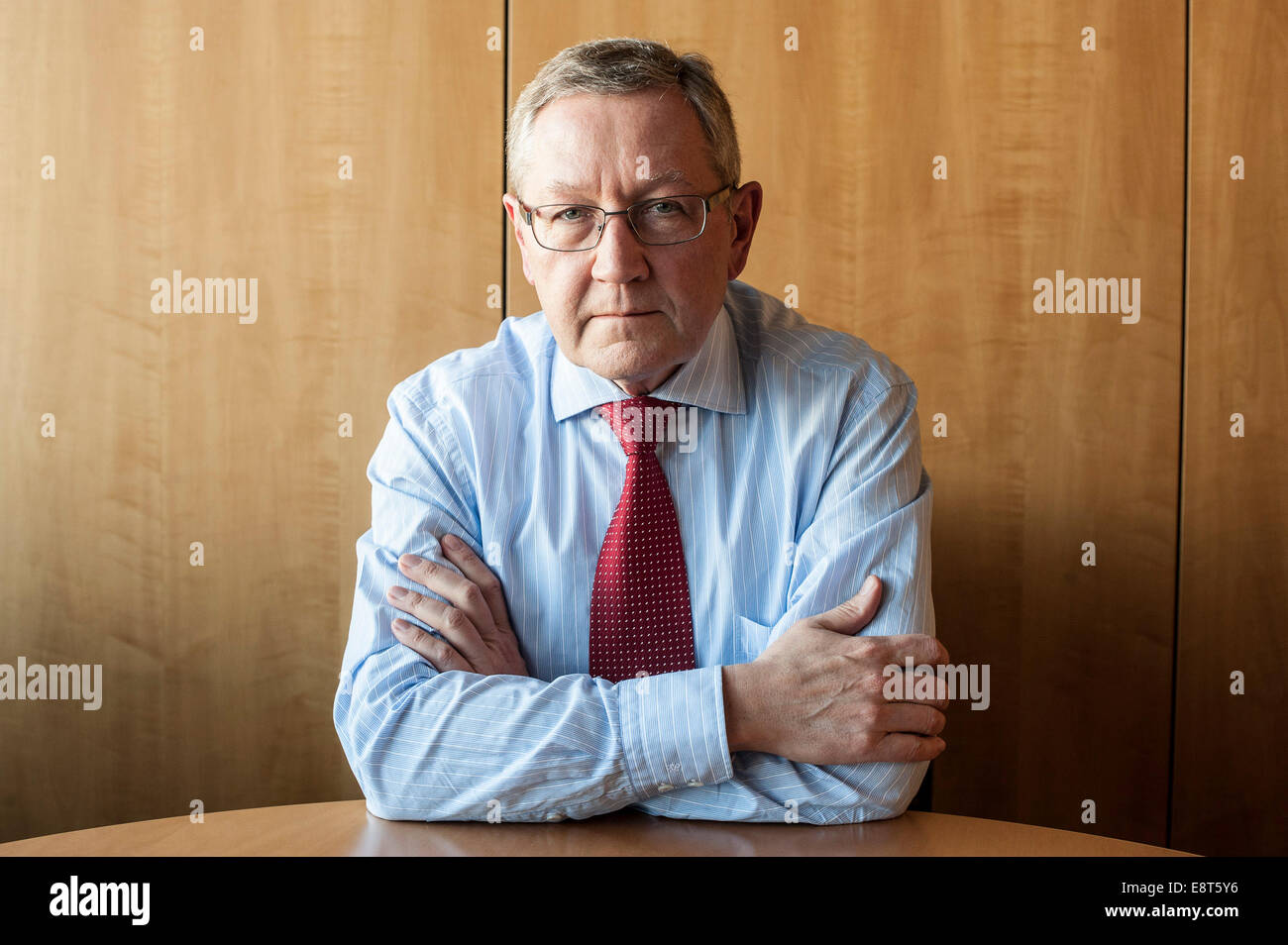 Klaus Regling, directeur général du Fonds Européen de Stabilité Financière FESF au siège social à Luxembourg, le 20.03.2012 Banque D'Images