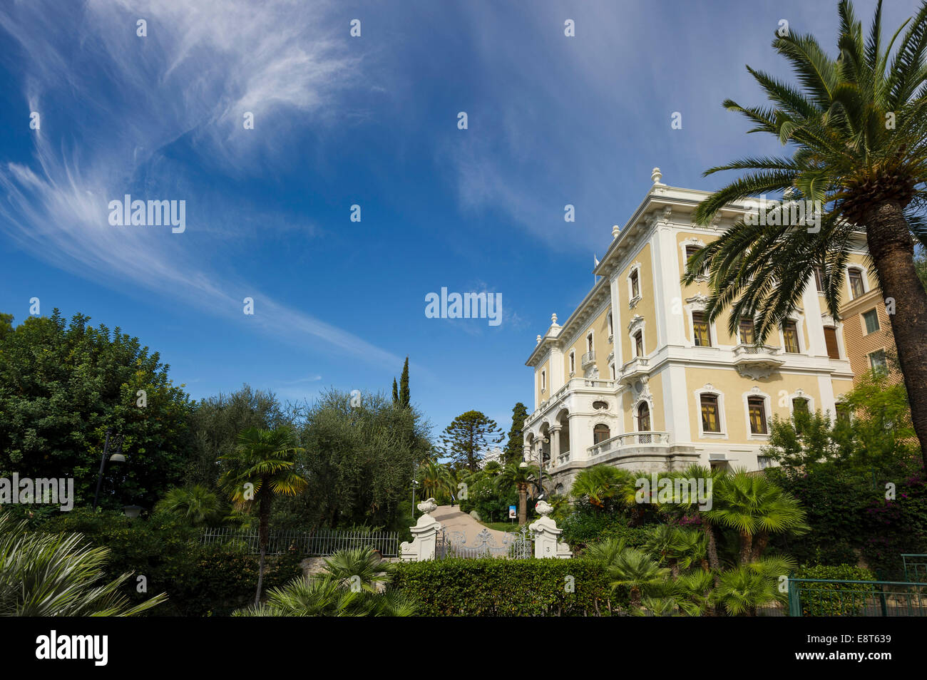 Villa, Fondazione Terruzzi, Villa Regina Margherita, Palerme, Palermo, Riviera dei Fiori, ligurie, italie Banque D'Images