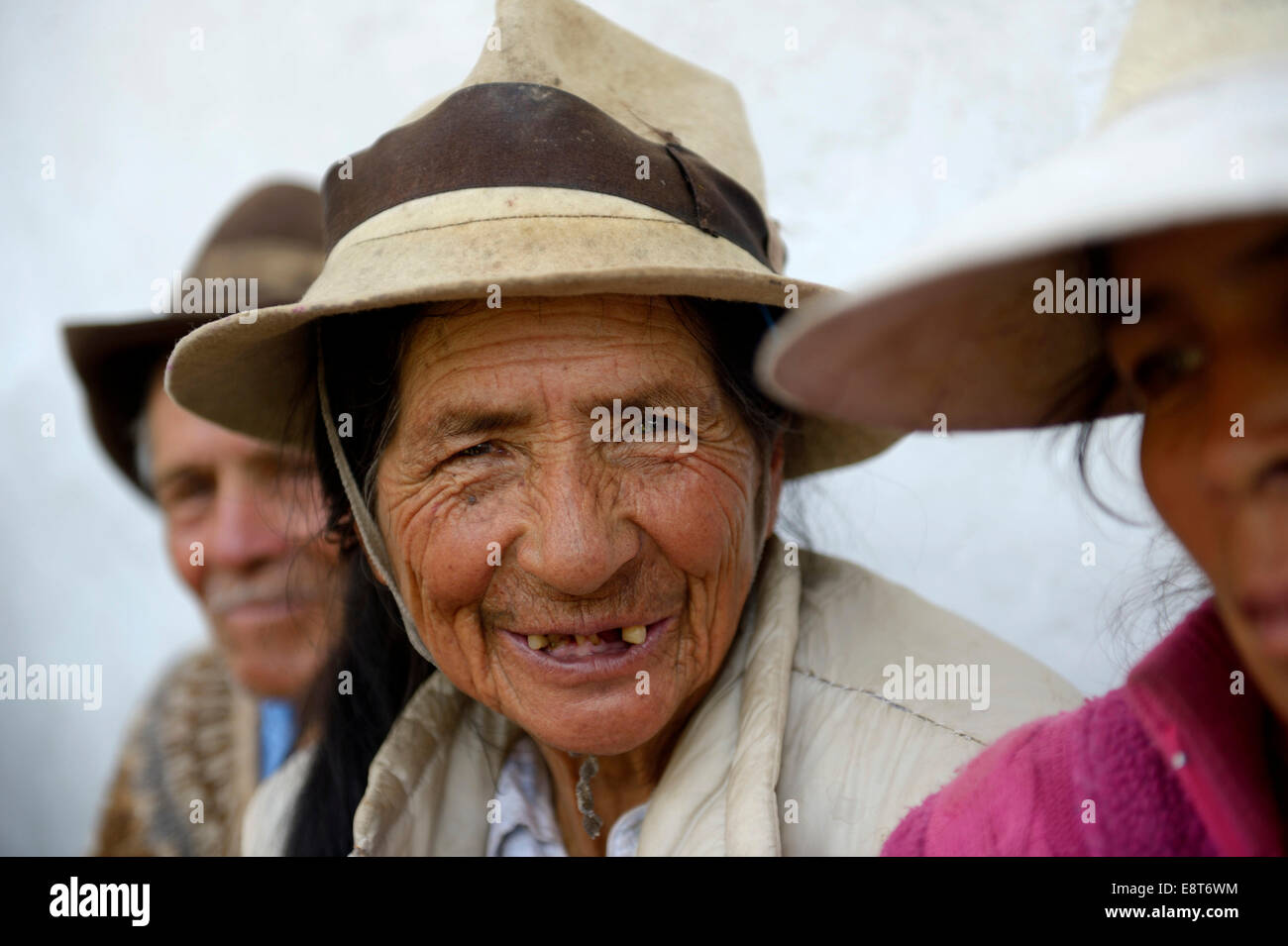 Une femme âgée, 74 ans, Quivilla, Huanuco, Pérou Province Banque D'Images