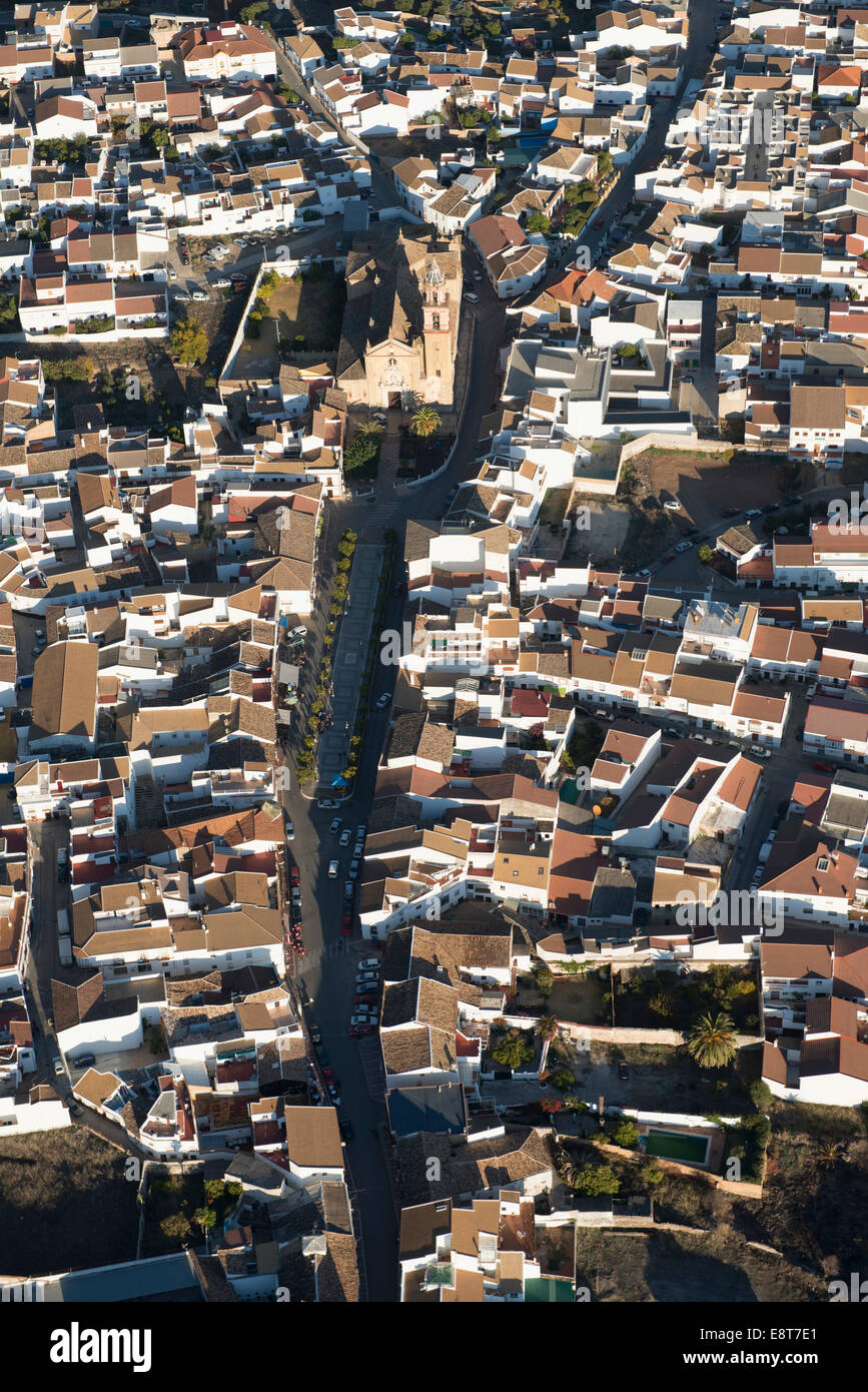 La ville andalouse de Algodonales, Sierra de Cadix, Sierra de Lijar, province de Cadix, Andalousie, Espagne Banque D'Images