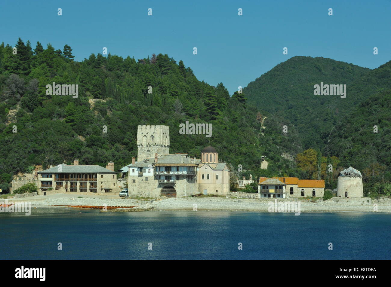 Im Kloster Orthodoxes Le Mont Athos, Chalkidiki, Greece. Banque D'Images