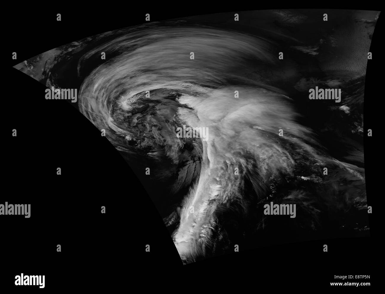 Suomi NPP Voir d'un cyclone de Midwest Banque D'Images