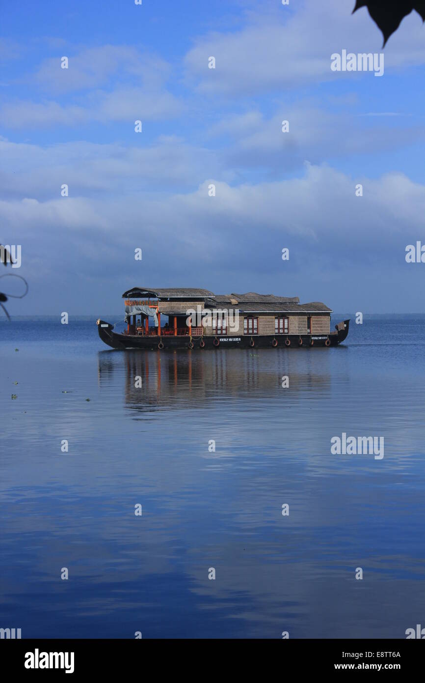 Péniche Kerala Banque D'Images