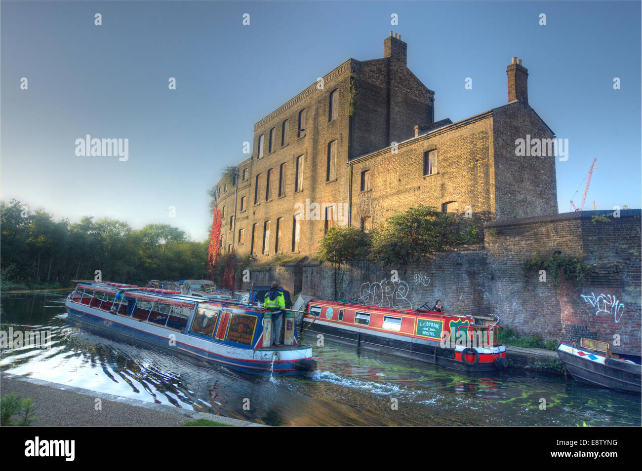 Le Regent's Canal, Kings Cross, London Banque D'Images