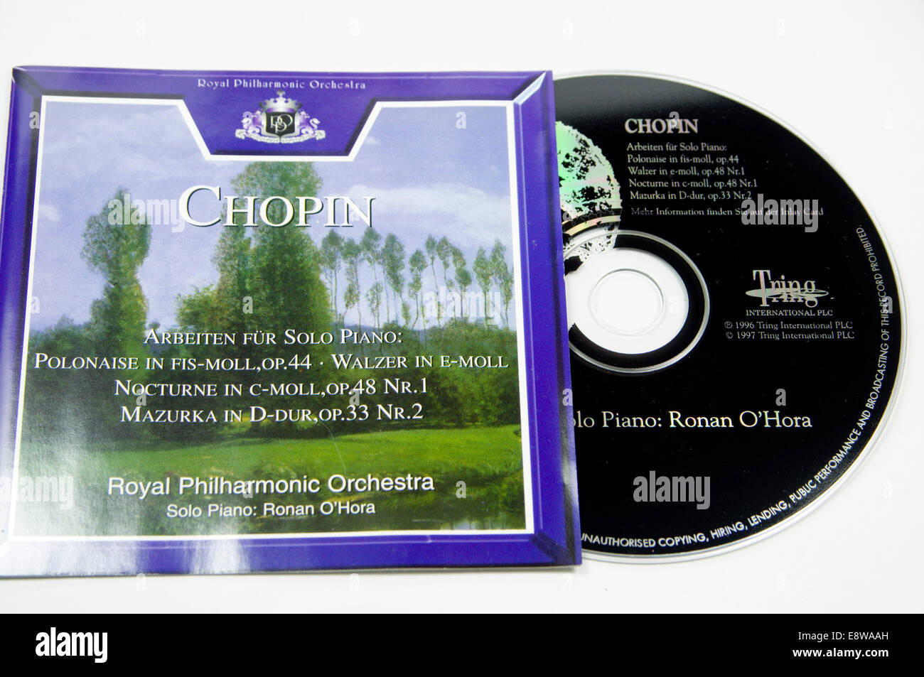 Chopin disque compact. Banque D'Images
