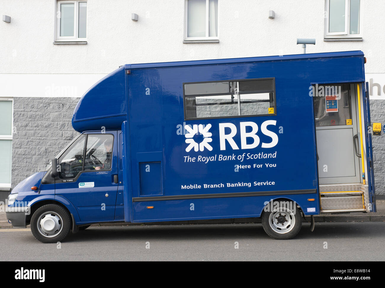 Service bancaire Mobile RBS Banque D'Images