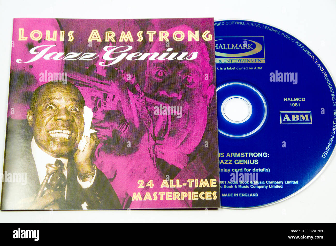 Louis Armstrong Jazz CD Genius Banque D'Images