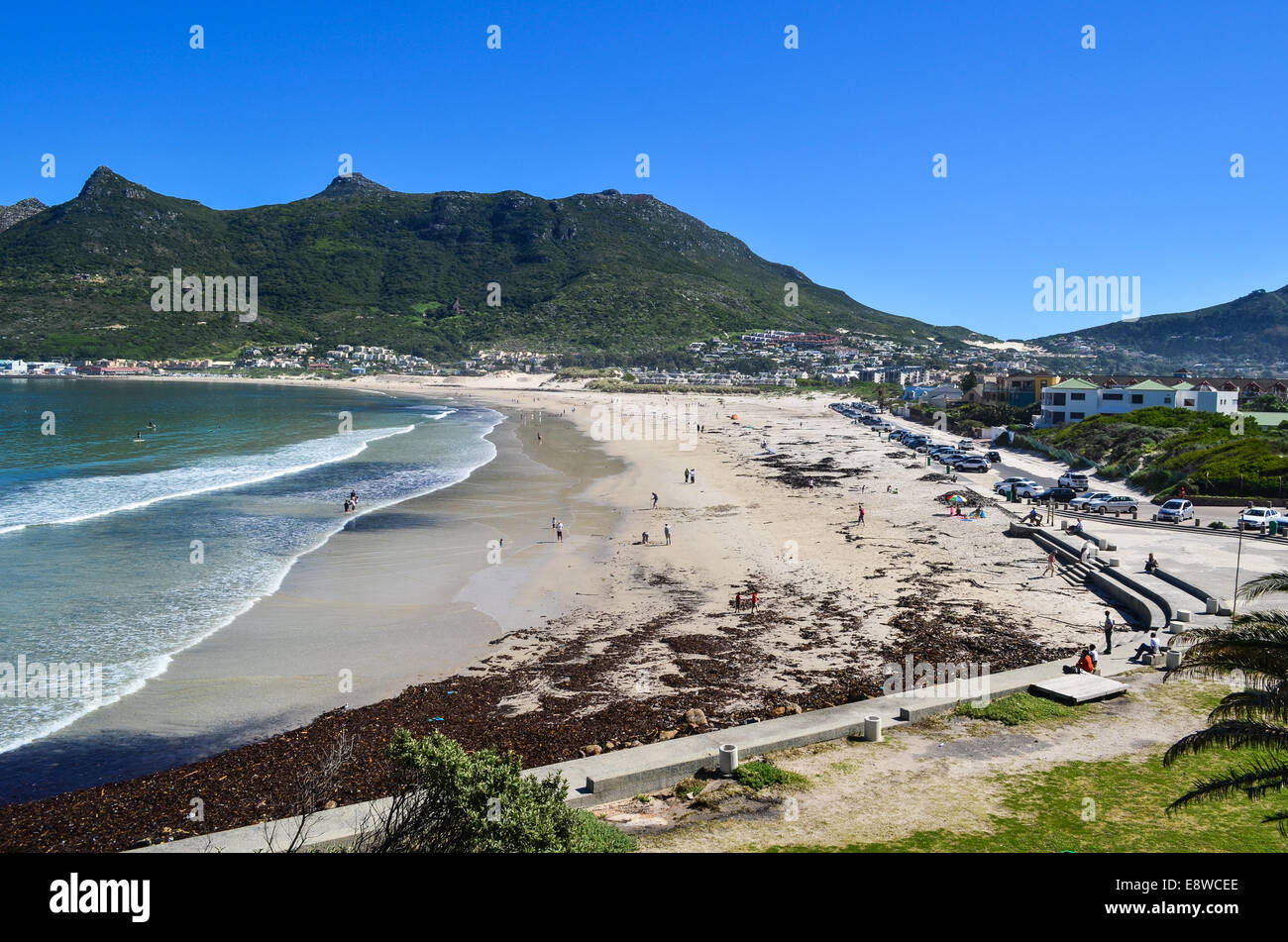 Plage de Hout Bay, péninsule du Cap, Afrique du Sud Banque D'Images
