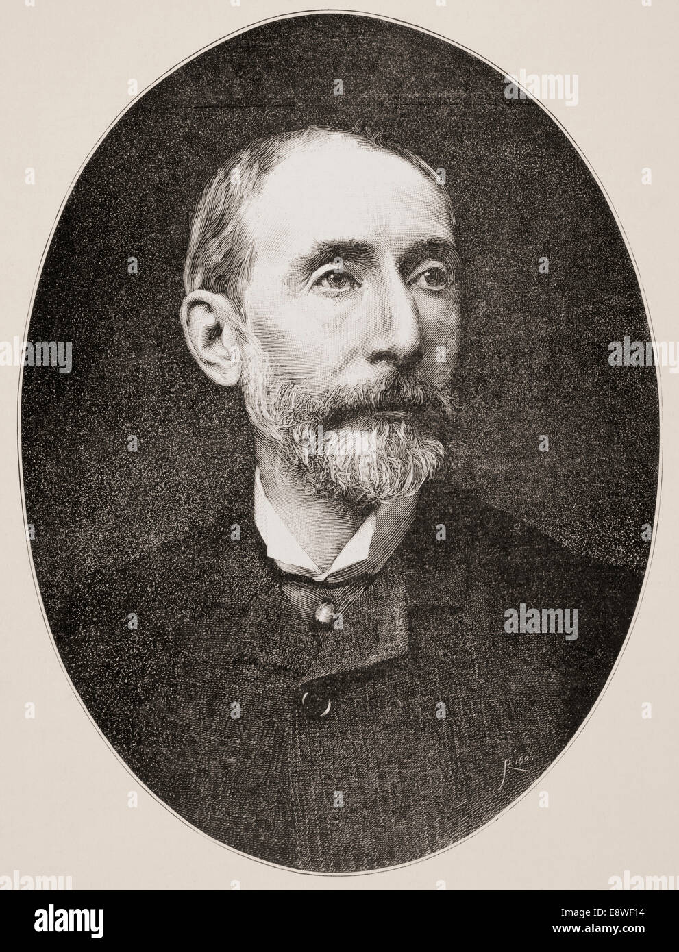 Enrique Mélida y Alinari, 1838 -1892. Artiste et écrivain espagnol. Banque D'Images