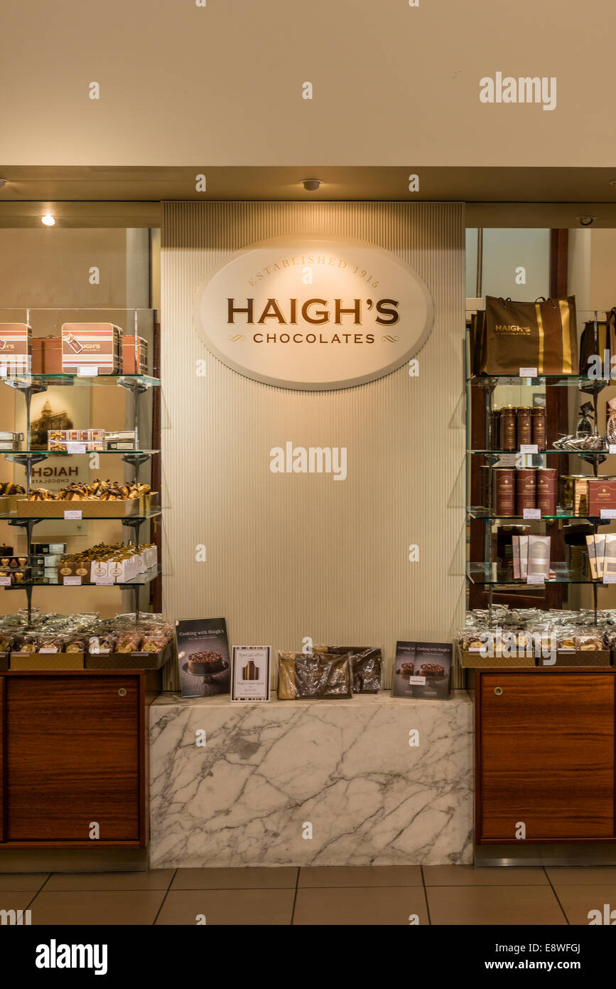 Haigh's shop et l'affichage avant Banque D'Images