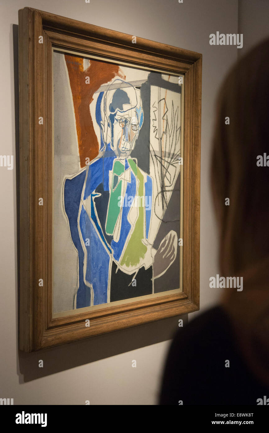 Appuyez sur Aperçu de l'exposition l'anarchie & Beauté : William Morris et son héritage, 1860-1960, National Portrait Gallery, Londres. Banque D'Images