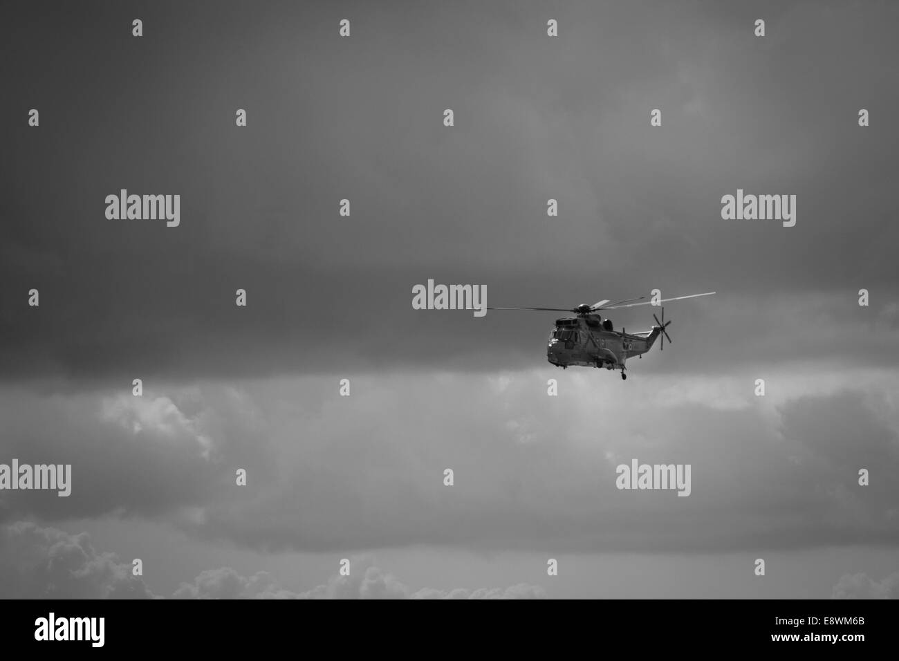 De sauvetage par hélicoptère Sea King à Clacton Air show 2015 Banque D'Images