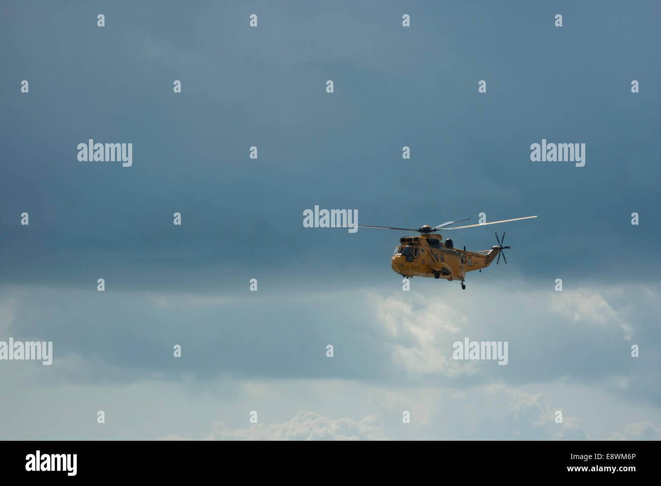 De sauvetage par hélicoptère Sea King à Clacton Air show 2015 Banque D'Images