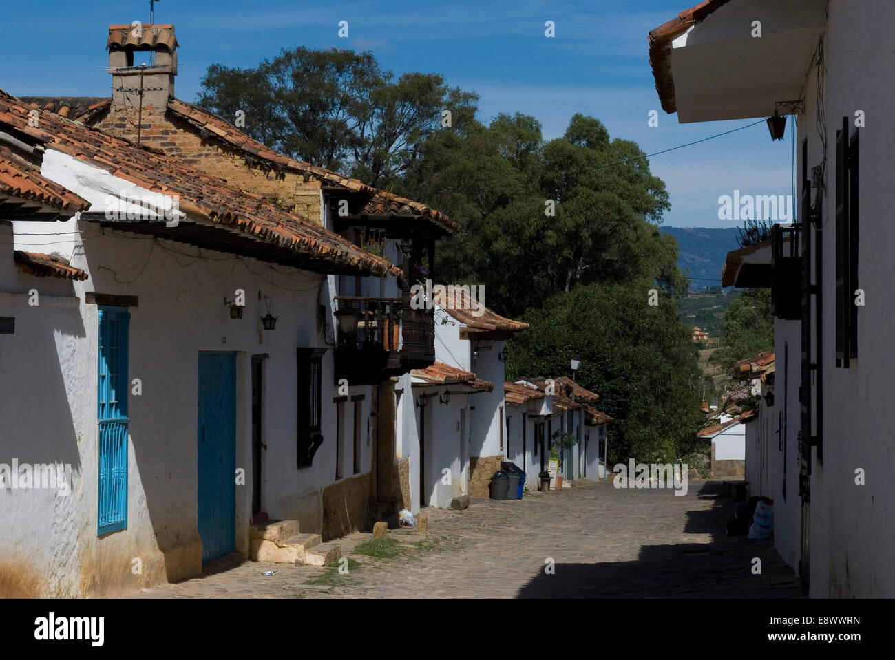 La ville coloniale de Villa de Leyva, Colombie Banque D'Images