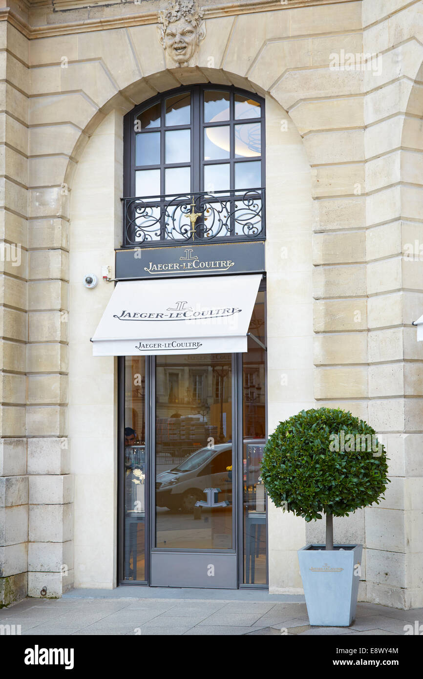 Jaeger Le Coultre boutique de la place Vendôme à Paris Banque D'Images