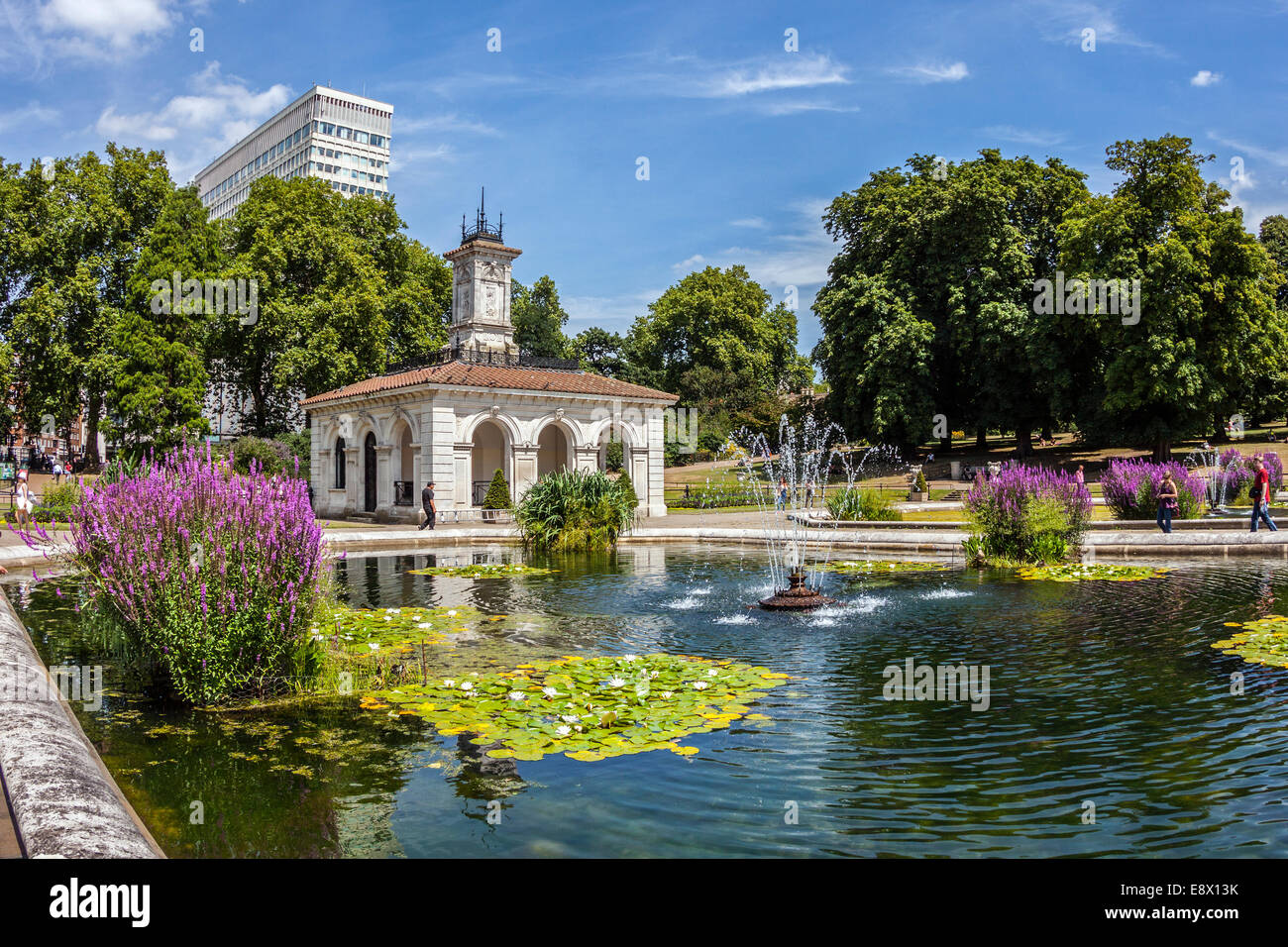 Les Jardins italiens, les jardins de Kensington, Londres Banque D'Images