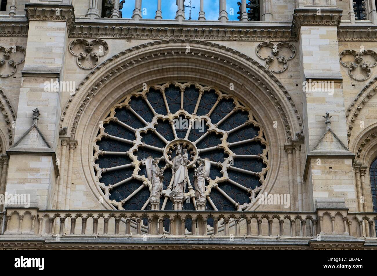 La photo de la Cathédrale de Paris barrage Banque D'Images