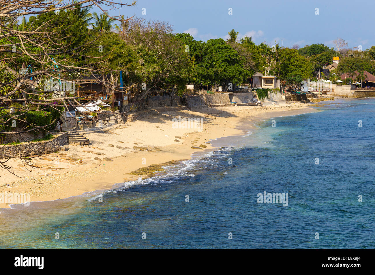 Nusa Ceningan island.L'Indonésie. Banque D'Images