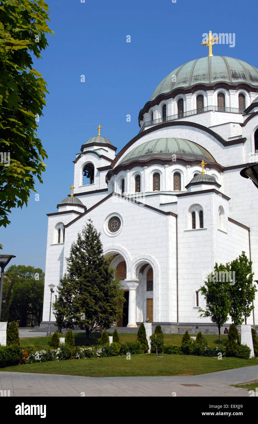 La Cathédrale Sveti Sava à Belgrade Banque D'Images