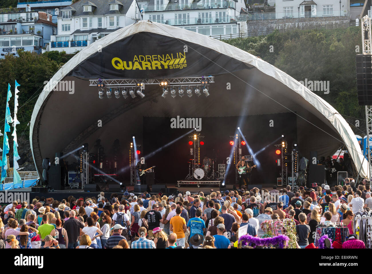 Festival de musique 2014 de Looe Banque D'Images