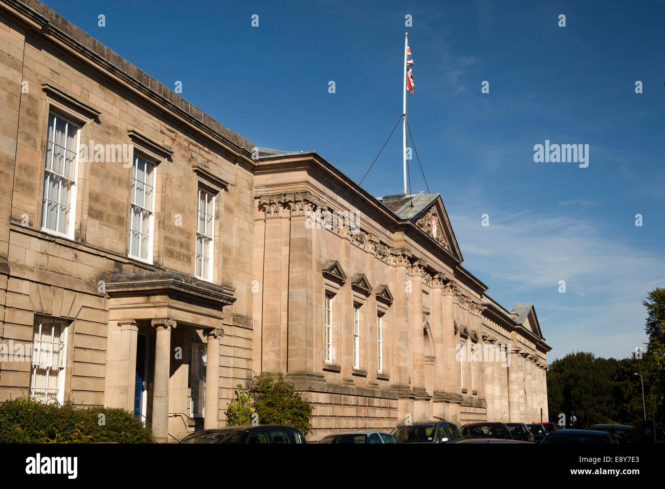 Royaume-uni, Angleterre, Warwick, Warwickshire, Northgate Street, Shire Hall, Palais de justice Banque D'Images