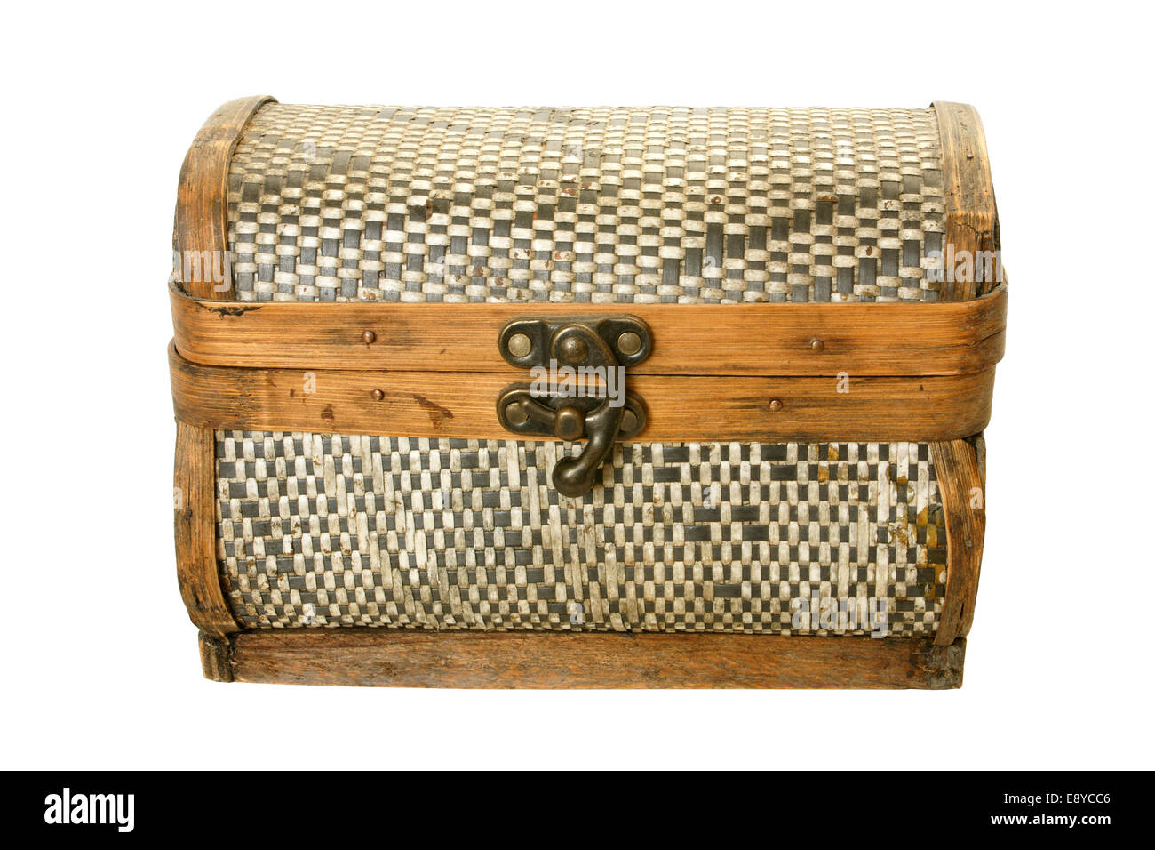 Ancien coffret à partir de l'écorce de bouleau Banque D'Images