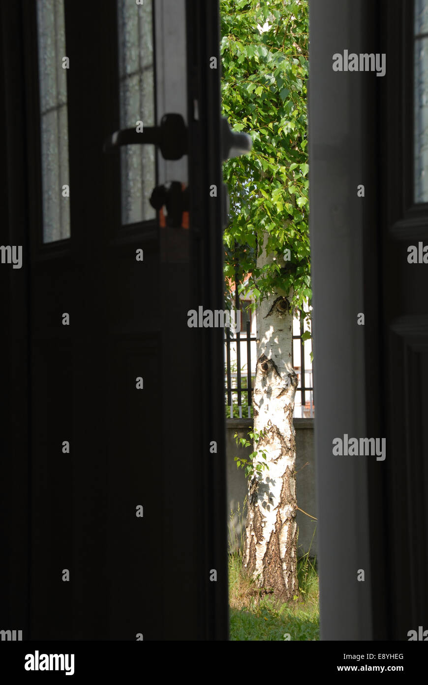 porte ouverte Banque D'Images