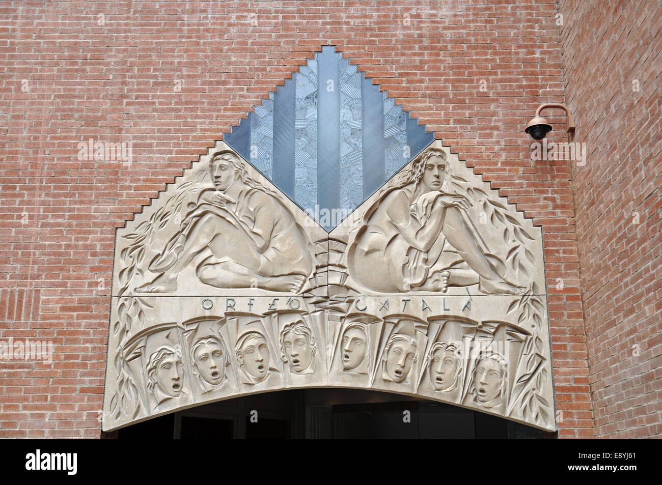 Palau de la Musica Catalana Banque D'Images